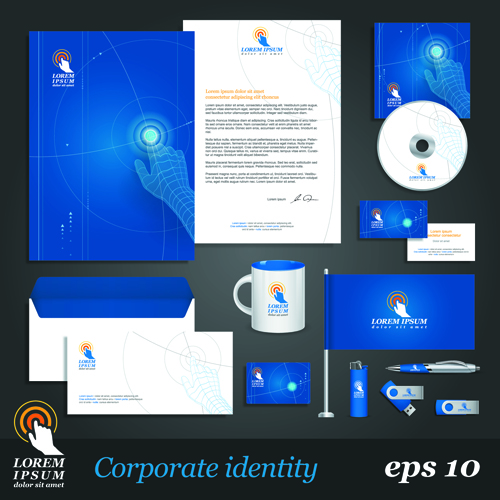 Corporate Identity Kit vector Templates 02