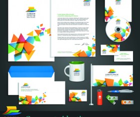 Corporate Identity Kit vector Templates 04