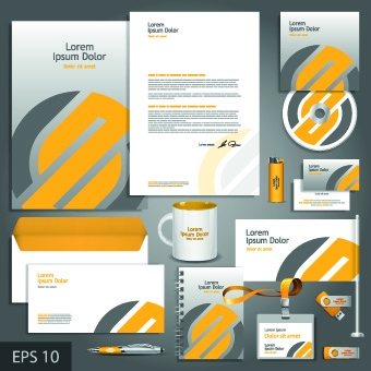 Vector Corporate identity template kit 05