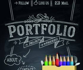 Creative Menu template vector 01