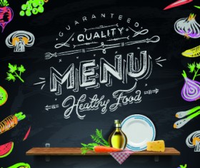 Creative Menu template vector 02