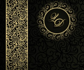 luxurious Damask Patterns background 01