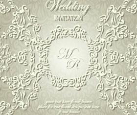 Floral Vintage background vector 03