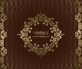 Floral Vintage background vector 04