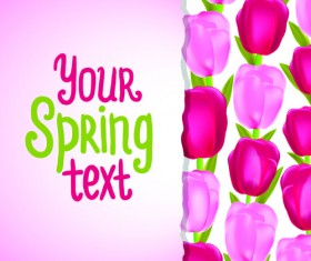 Funny Floral vector background 03