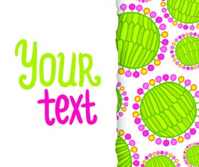 Funny Floral vector background 05