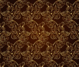 Vintage Gold Floral ornaments 02