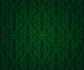 Vector Green seamless pattern background 02