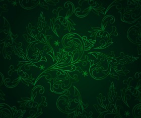 Vector Green seamless pattern background 04