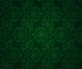 Vector Green seamless pattern background 05
