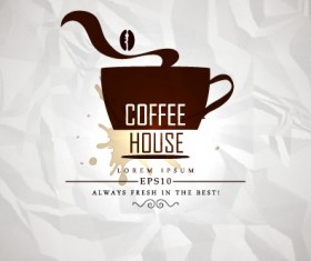 Coffee house menu cover vector 03