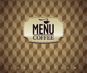 Coffee house menu cover vector 05
