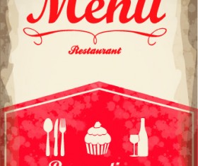 Vintage menu covers vector 01