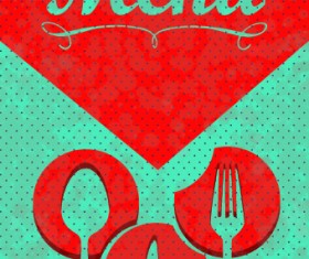 Vintage menu covers vector 03