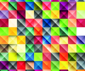 Multicolored Mosaics squares backgrounds 02