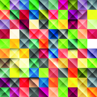 Multicolored Mosaics squares backgrounds 02