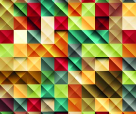 Multicolored Mosaics squares backgrounds 03