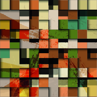 Multicolored Mosaics squares backgrounds 05