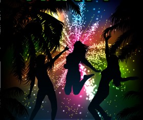 Music Party Backgrounds vector 03 free download