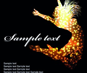 Party flyer black background 04