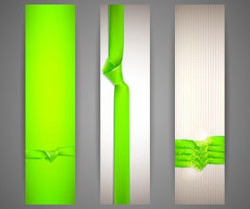 Colored Ribbon and banners vector 01