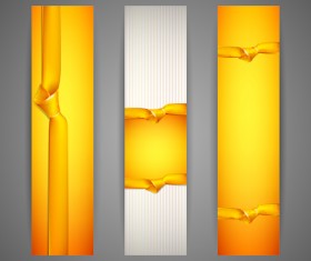 Colored Ribbon and banners vector 02