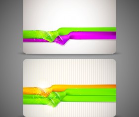 Colored Ribbon and banners vector 04