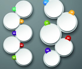 Round and numbered vector 02