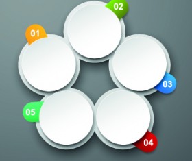 Round and numbered vector 04