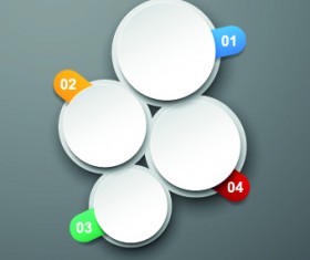 Round and numbered vector 05