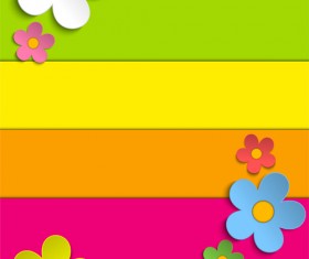 Plant and spring design vector 04