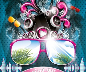 Summer night party backgorund 01