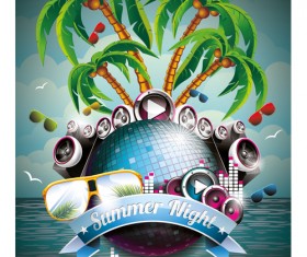 Summer night party backgorund 02