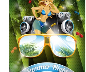 Summer night party backgorund 03