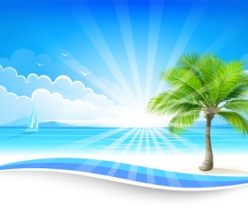 Summer sea background art 06