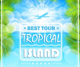 Summer sea background art 07