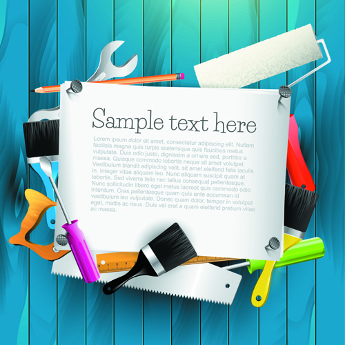 Message Board and Carpentry Tools Backgrounds 01