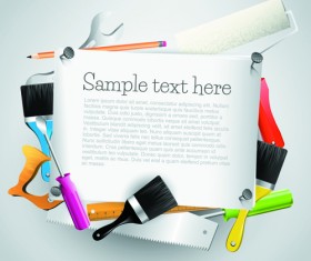 Message Board and Carpentry Tools Backgrounds 02