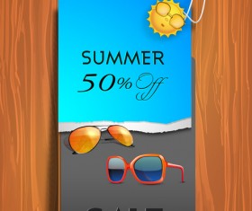 Vector Summer labels set 03