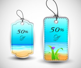 Vector Summer labels set 04