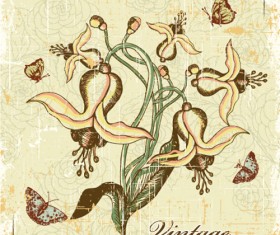 Vintage Garbage background vector 04