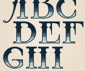 Russian alphabet with numbers vector 02