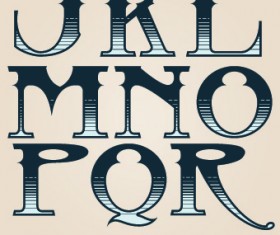 Russian alphabet with numbers vector 04