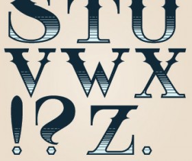 Russian alphabet with numbers vector 07