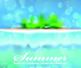 Summer beach and island background 01