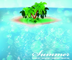 Summer beach and island background 02