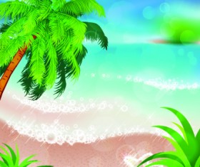 Summer beach and island background 03