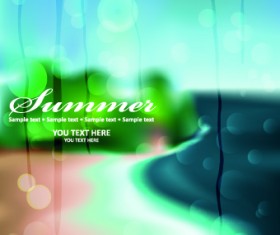 Summer beach and island background 05