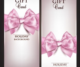 Shiny Holiday Gift Cards vector 03