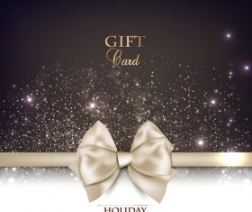 Shiny Holiday Gift Cards vector 04